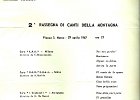29 aprile 1967 -Piazza San Marco - II rassegna corale - Il programma